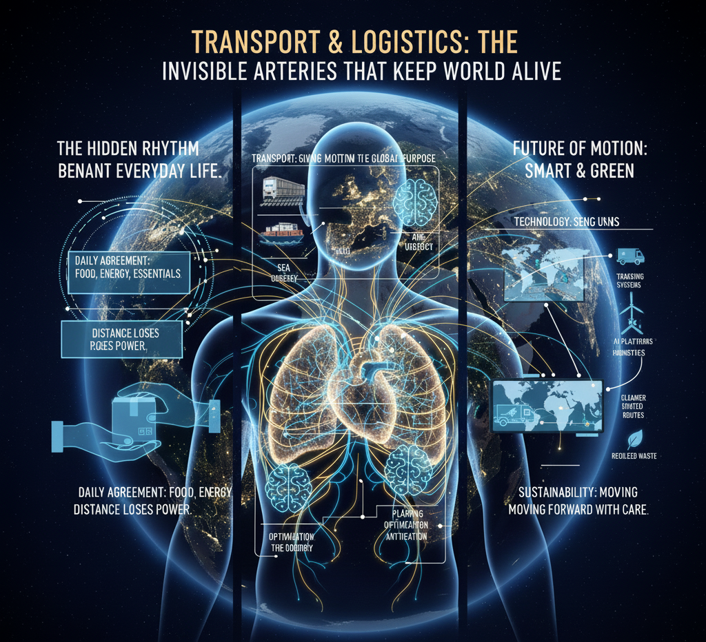 Transport & Logistics: The Invisible Arteries That Keep the World Alive gemini generated image 8tx8l58tx8l58tx8